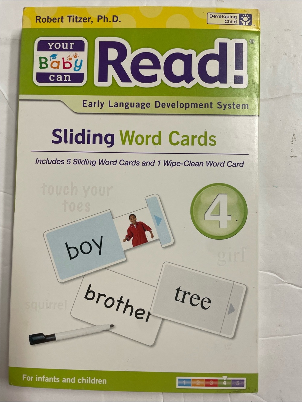 Your Baby Can Read! Sliding Word Cards - Volume 4
